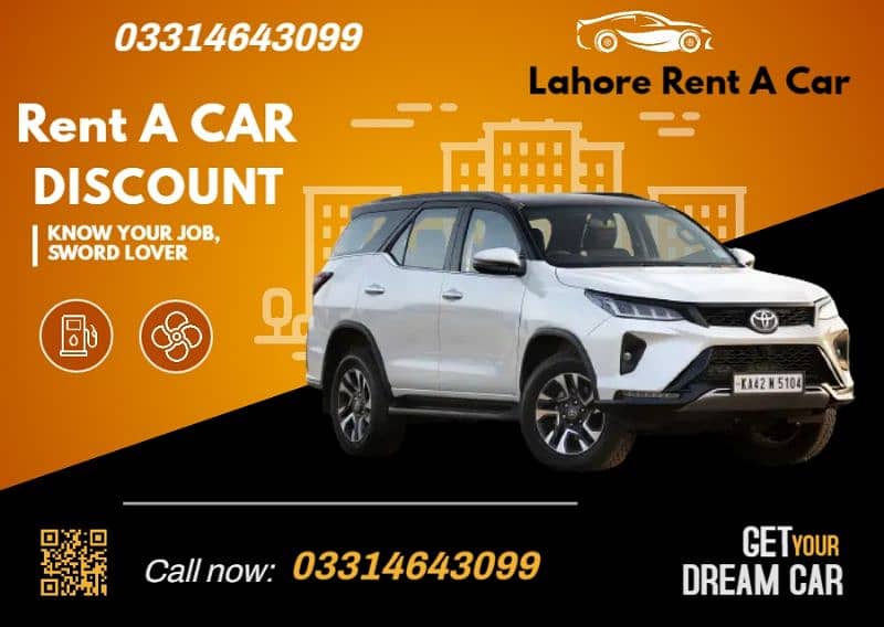 Lahore rent a car | Landcruisor v8 prado | Fortuner | Corrolla | Civic 0
