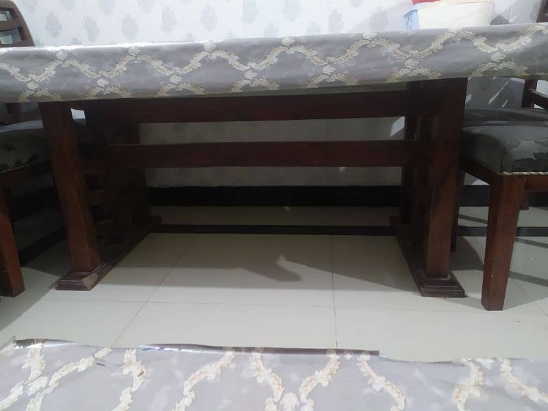 solid wooden  dining table set 1