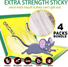 Pack of 3 - Super Strong Sticky Rat Glue Trap Board Mouse Rodent Catch