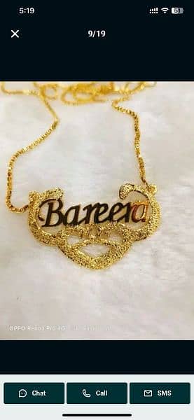 name customized locket brestes 6