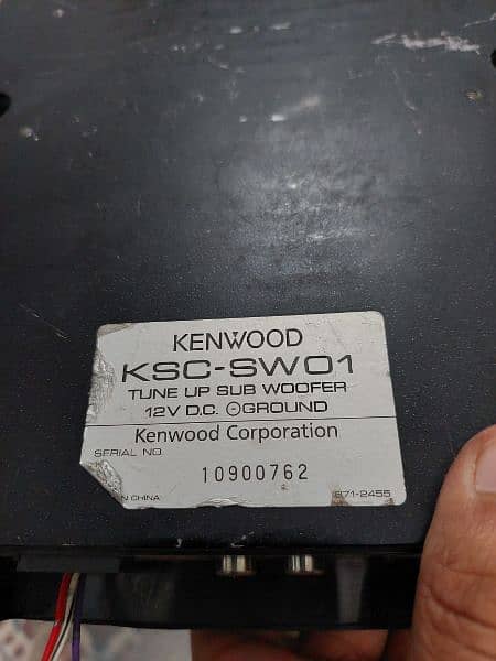 Original Japnaese Kenwood Seat Under Subwoofer Forsale 3