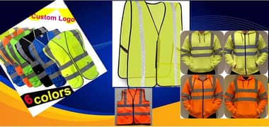 2024 Fashion Reflective Vest safety jacket reflective vest orange High