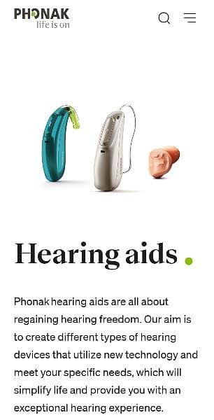 Hearing aids (top selling) Siemens Signia, Phonak, Beltone 4