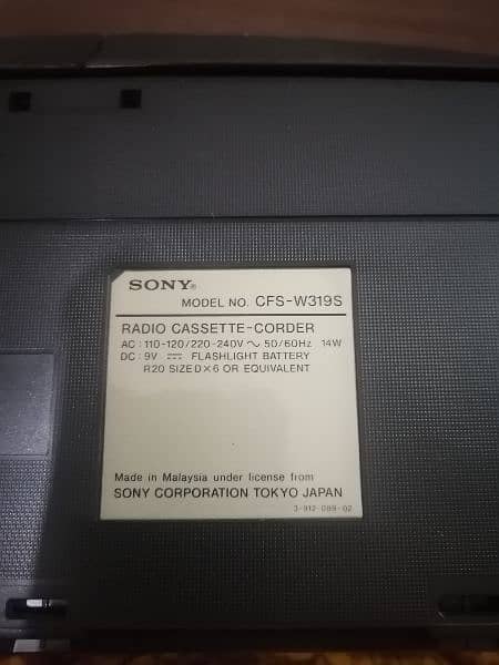New SONY Dubble Cassette Player 11