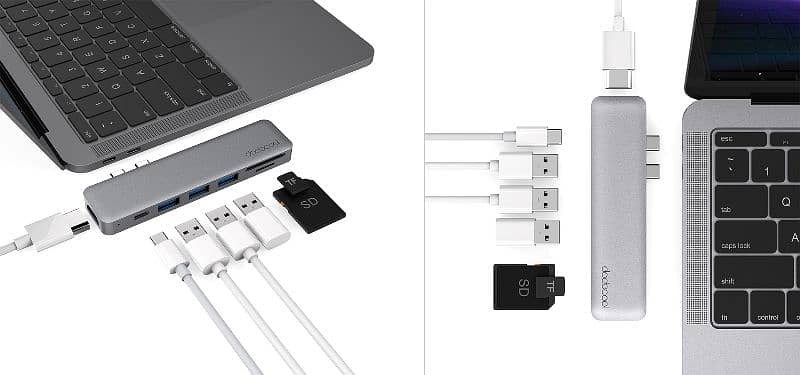 4K HDMI 7-in-1 USB-C Hub MacBook Air 2018 MacBook Pro 2016/2017/2018 7