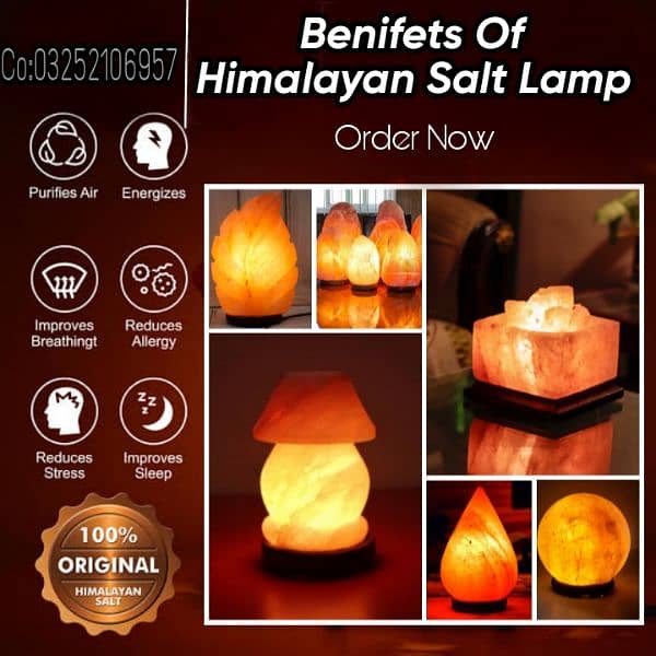 Himalayan Salt Crafts Lamps/ Salt Lamp /Table Lamp 0