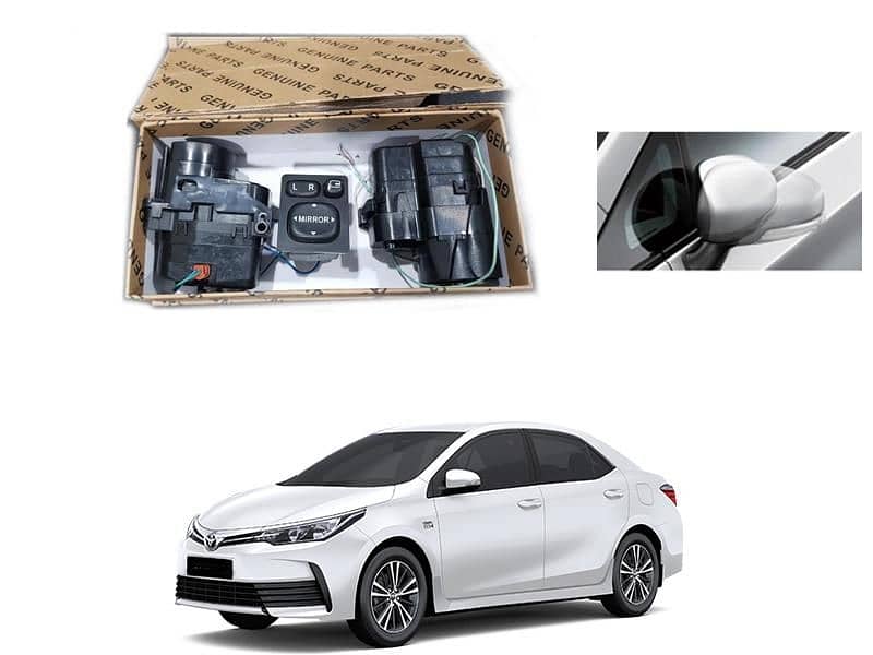 Toyota Corolla and Toyota Yaris Side mirror retractable available 3