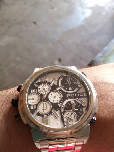 Original Police 3 Time Zone Multifunction watch