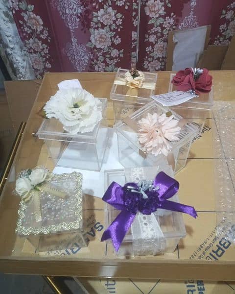 Acrylic Wedding Bid box, Gift Box ( 03021466006) whatsapp for details 3