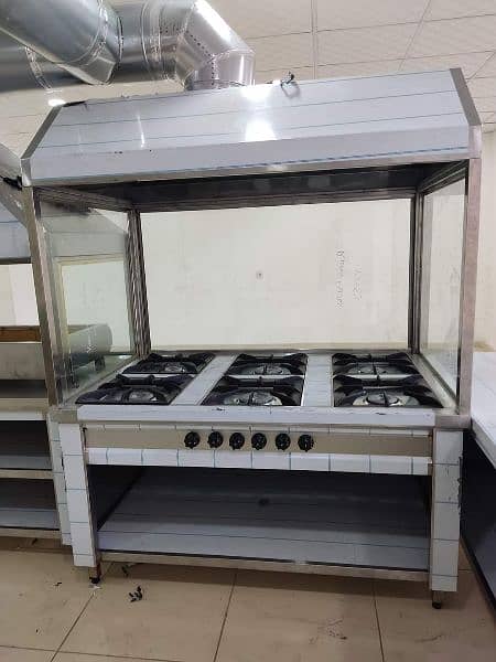 indoor kitchens pizza fast food bar b q karahi setups 2