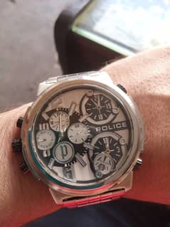 Police 3 Time Zone Multifunction watch