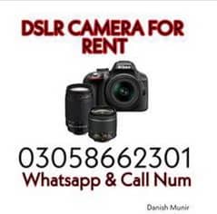 DSLR Camera For Rent,Rent a camera ,DSLR Camera on Rent