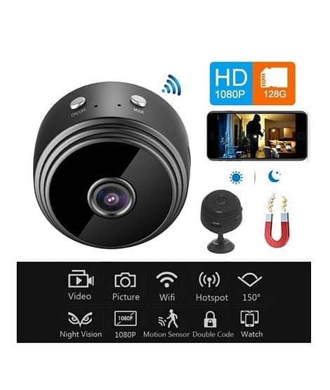 Wifi HD Camera 2 way audio online view SD Card recording, night vision 9