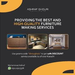 High-Quality furniture making services | Carpenter services | Karachi