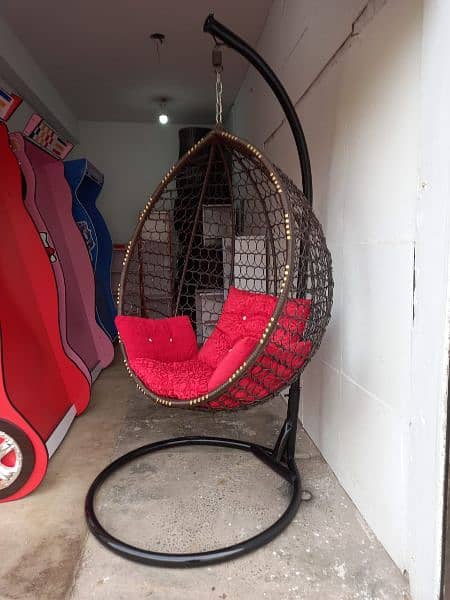 wholesale price Egg shape swing Hanging jhoola jhola Ratan chairs 16