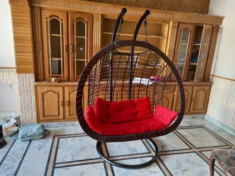 wholesale price Egg shape swing Hanging jhoola jhola Ratan chairs 17