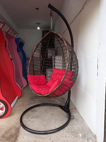wholesale price Egg shape swing Hanging jhoola jhola Ratan chairs 18