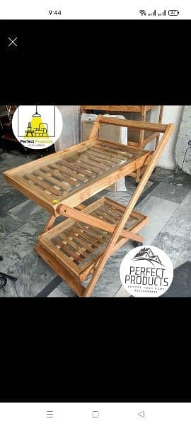 Wooden tea trolly 1