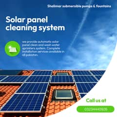 solar panel cleaning / Washing / Sprinkler System