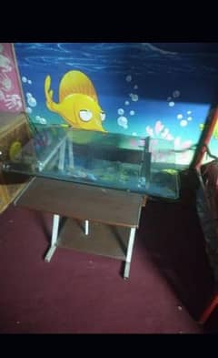 sale for wood and mirror computer table 0
