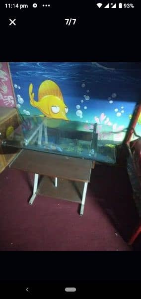 sale for wood and mirror computer table 3
