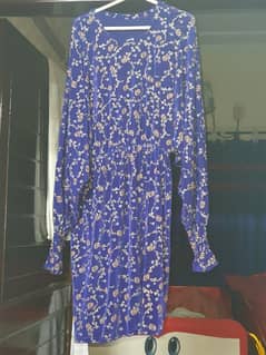 New blue fancy Jersey suit for girls and women Size:M