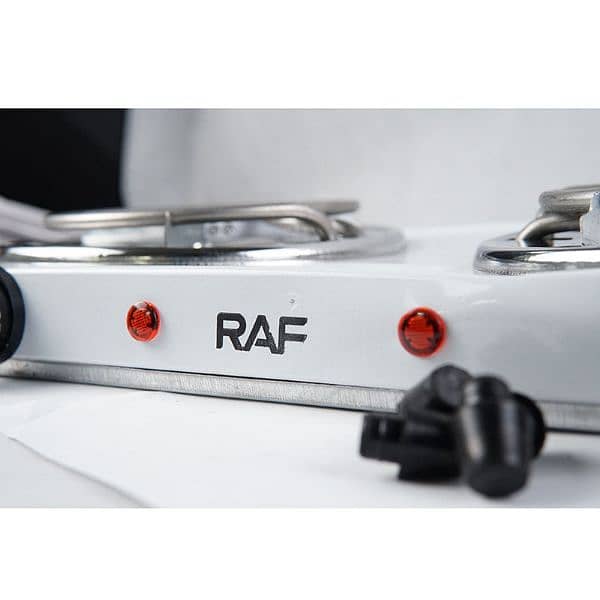 RAF Electric Stove Two Cooking Plates Electric Burner 2000 W  (White) 4