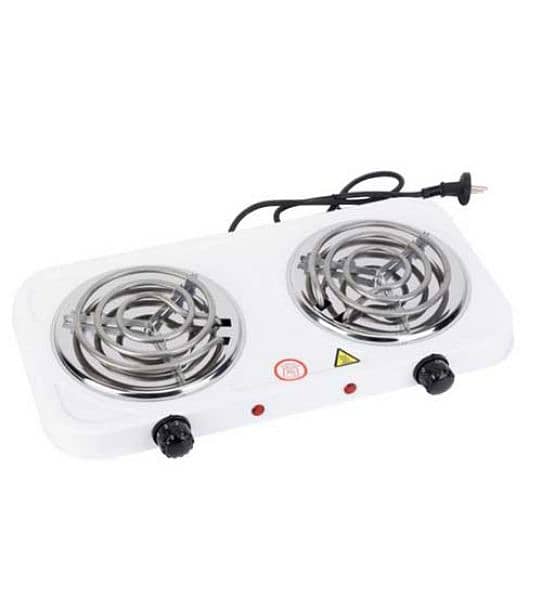 RAF Electric Stove Two Cooking Plates Electric Burner 2000 W  (White) 13
