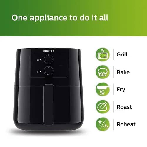 Philips Essential Air Fryer  Black 0