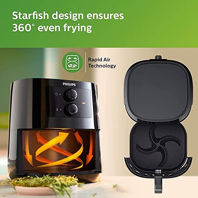 Philips Essential Air Fryer  Black 3