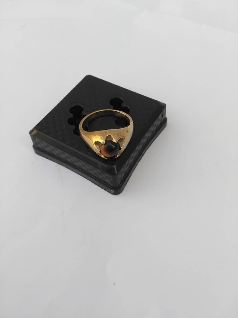 Ring With Tiger Eye Stone 10