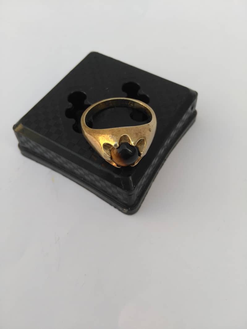 Ring With Tiger Eye Stone 11