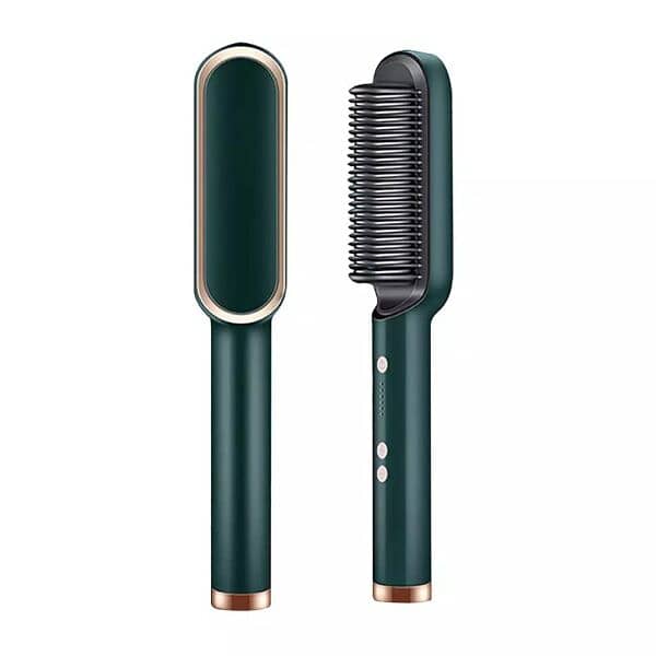 Hair Straightener Iron Brush Straight Hair Comb 2-in-1 1