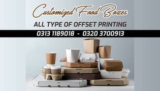 All Type of Offset Printing, Food boxes packaging+Wallpaper Decoration 0
