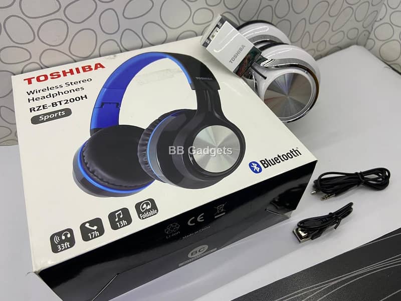 Toshiba Wireless Stereo Headphones RZE-BT200H 4