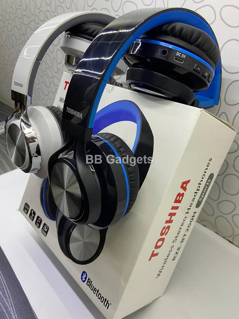 Toshiba Wireless Stereo Headphones RZE-BT200H 5