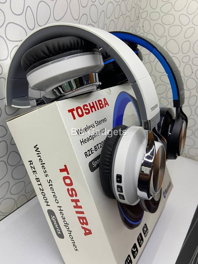 Toshiba Wireless Stereo Headphones RZE-BT200H 8