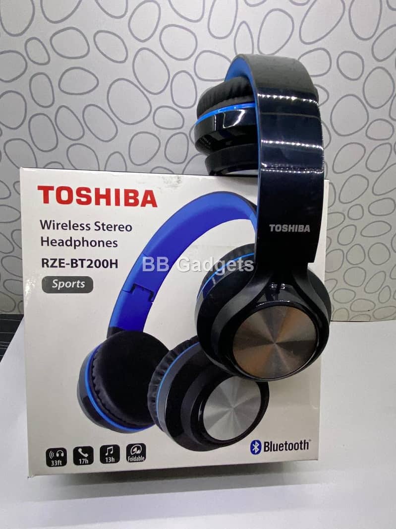 Toshiba Wireless Stereo Headphones RZE-BT200H 9