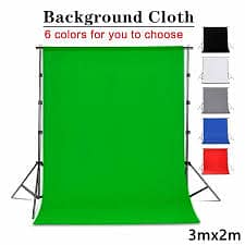 5FT X 8FT Professional Green Screen Chroma Key Studio Backdrop Video 0