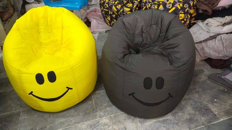 Smiley bean nag sofa pair with stool 1