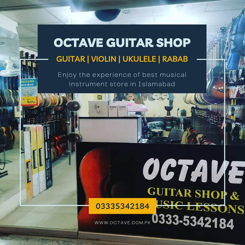 Full Size Professional Guitars available at Octave 0