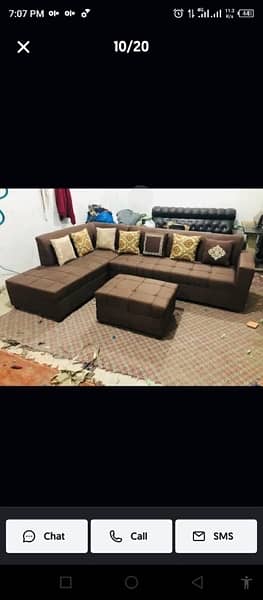 7 seater sofa set / L Shape sofa set / sofa / Furniture 1