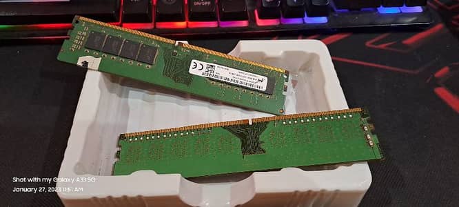 Ram DDR4 16GB (8x2) 2400mhz 2100mhz