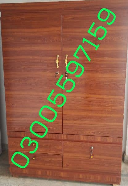 wardrobe almari 6ft dsgn showcase cupboard home shop dressing hostel 0