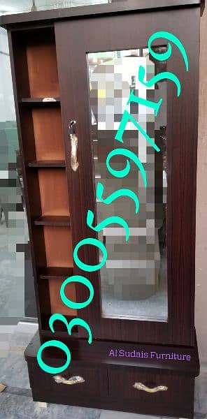 wardrobe almari 6/4ft desgn showcase cupboard home set shop chair sofa 7