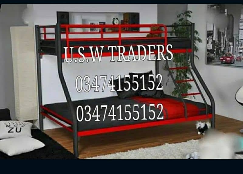 iron , double triple bed kids/elders bunk beds 0