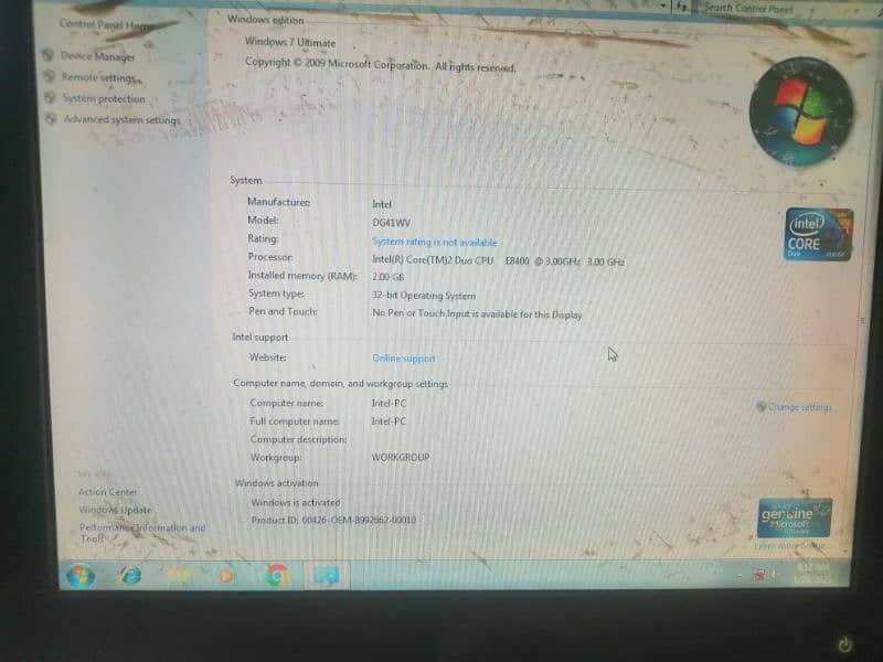 pc / system intel ddr3 machine with 500gb hdd package 10