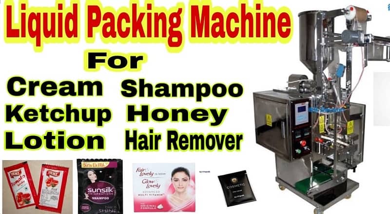 Liquid Packing Filling Machine For Shampoo Ketchup Hair remover cream 0
