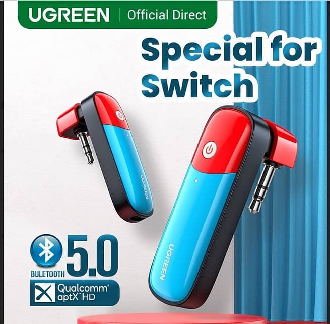 UGREEN Nintendo Switch Bluetooth Wireless Transmitter Adapter aptX LL 0