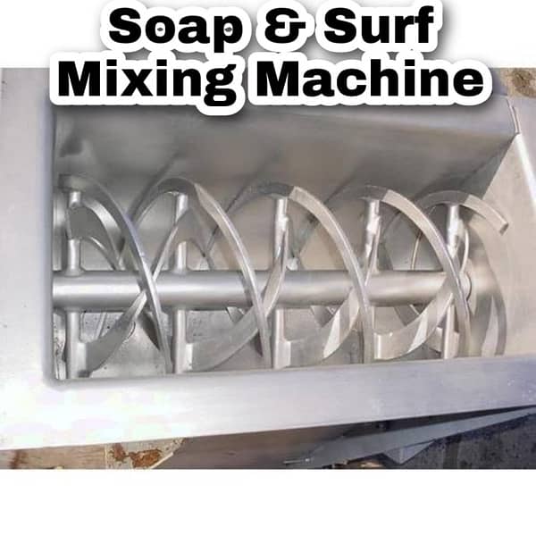 Washing Powder Making Complete Set Up Surf Mixer Cutter Packing Machin 2
